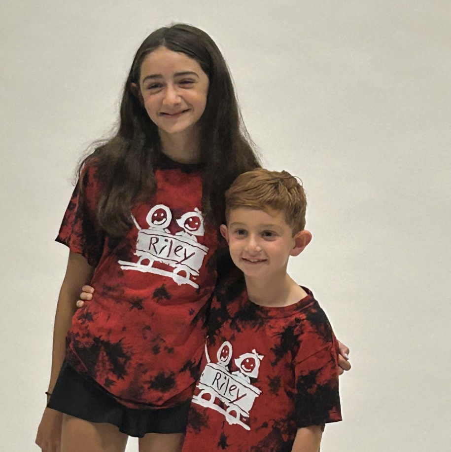 Samantha and Miles Brown as children.